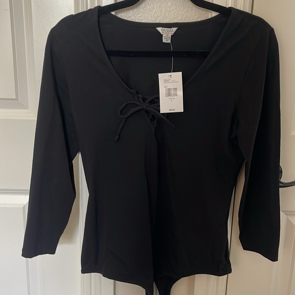 Guess Bodysuit Black Large NWT - Picture 2 of 3